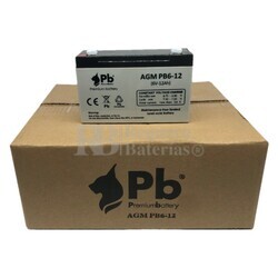 Batería PB6-12 6 Voltios 12 Amperios Caja 10U