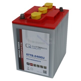 Batera Qbatteries 6TTB-240EU de Placa Tubular, 6V, 225Ah
