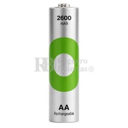 Bater�a recargable 1,2 Voltios 2.600 mAh AA GP
