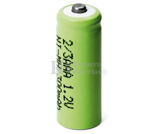 Batera recargable 1.2 Voltios 300 mah 2-3AAA,NI-MH