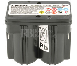 Batera Recargable Cyclon 4 Voltios 2.5 Ah Conexin Rpida 0819-0010