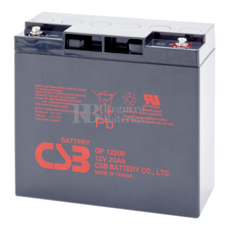 Batería SAI 12 Voltios 20 Amperios Csb GP12200