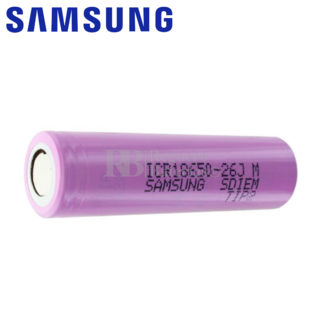 Batería Samsung ICR18650-26J 2.600 mAh 5,2Ah