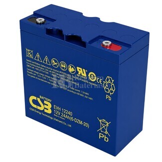 Bater�a Scooter El�ctrico 12 Voltios 24 Amperios CSB EVH12240