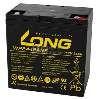 Bater�a Silla Movilidad 12 Voltios 24 Amperios Long WP24-12ANE