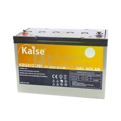 Batería Solar 12 Voltios 120 Amperios Gel Kaise KBGS121200