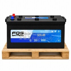 Bater�a Solar 12 Voltios 250 Amperios | Con mantenimiento FQS12-250T