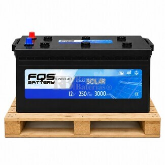 Bater�a Solar con mantenimiento | 12 Voltios 250 Amperios FQS12-250T