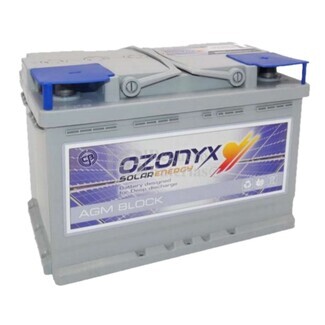 Batera Solar 12 Voltios 75 Amperios Sin Mantenimiento Ozonyx