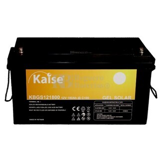 Batera Solar Gel 12 Voltios 180 Amperios Kaise KBGS121800