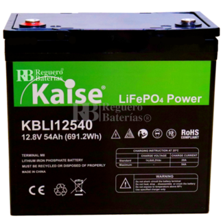 Batera Solar Litio 12 Voltios 54 Amperios KBLI12540 Kaise