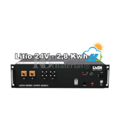 Batería Solar Litio 24 Voltios 2,8Kwh LVIF24-2850RS
