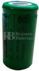 Batera SubC 1.2 Voltios 3.300 mah sin lengetas