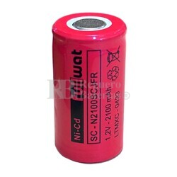Batería SubC 1.2 Voltios 2.100 mah sin lengüetas