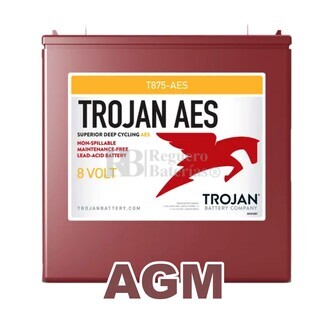 Batera Trojan AGM T-875 AES 8 Voltios 169 Amperios