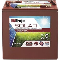 Batera Trojan Solar AGM SAGM 06 220 6 Voltios 220 Amperios