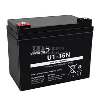 Bater�a U1-36N | AGM 12 Voltios 36 Amperios VT