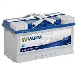 Batera VARTA 12 Voltios 80 Ah Blue Dynamic 580 400 074 Ref.F16 EN 740A 315X175X190