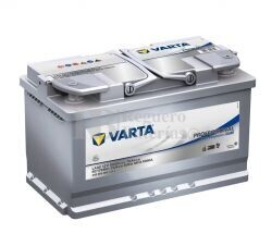 Batera VARTA 12 Voltios 80 Ah Profesional Dual Purpose AGM 840 080 080 Ref.LA80 EN 800A 315X175X190