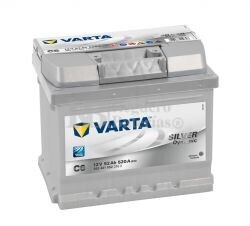 Batera VARTA 12 Voltios 52 Ah Silver Dynamic 552401052 Ref. C6 EN 520A 207X175X175