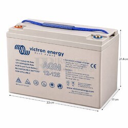 Victron 12 Voltios 125 Amperios | Bater�a AGM Super Cycle BAT412112081