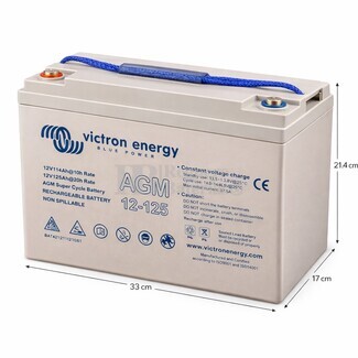 Victron 12 Voltios 125 Amperios | Bater�a AGM Super Cycle BAT412112081