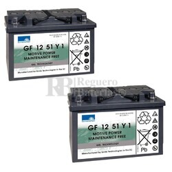 Bateras Movilidad 12V 56A Gel Dryfit  GF12051Y1 