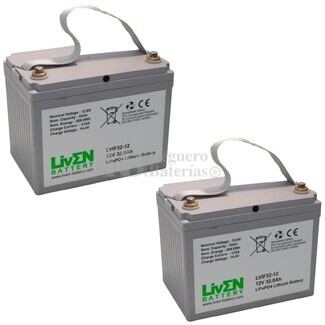 Baterías de Litio Scooter 24 Voltios 32 Amperios LVIF32-12