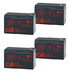 Pack 4 bater�as CSB GP1272 | 12 Voltios 7,2 Amperios SAI