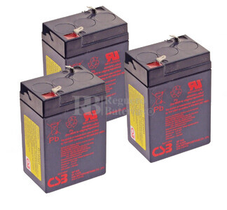 Bateras de reemplazo CSB GP645 para SAI ( Pack 3 Bateras )