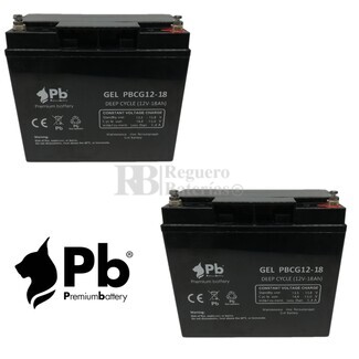 Bateras Gel 12 Voltios 18 Amperios Pbcg12-18 Premium Battery