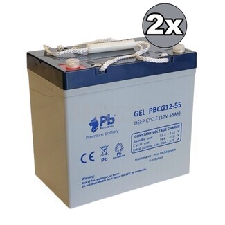 Bateras para Pride Mobility Pursuit SC713 de GEL 12V 55A