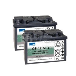 2 Baterías Movilidad 12V 56A Gel Dryfit  GF12051Y1 