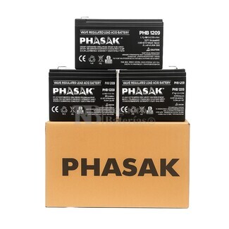 Bateras para SAI Phasak Online Rack PH 9315