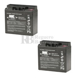 2 Bateras para Scooter 12 Voltios 20 Amperios MK ES20-12CFT