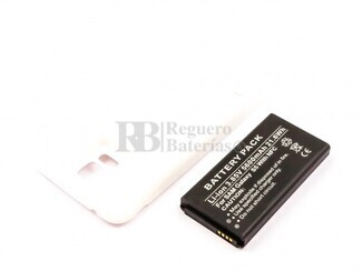 Batera para Galaxy S5 NFC, para telefonos SAMSUNG, Li-ion, 3,85V, 5600mAh, 21,6Wh, Tapa color Blanca 