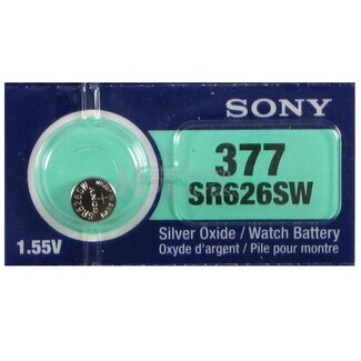Blister pila Sony reloj SR 626 SW , SR 62 , 377 oxido de plata