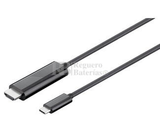 Cable adaptador USB C 3.1 Macho a Macho HDMI 4K, 1.8m