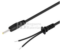 Cable con jack hueco para baja tensión salida 2.5x0.75x12.0mm