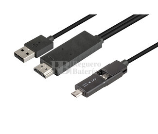 Cable micro USB-HDMI para mviles con MHL