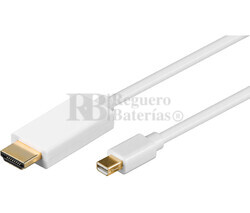  Cable Mini DisplayPort macho a HDMI macho 1m