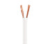 Cable para altavoz 2x0.5mm, Blanco polarizado 100m