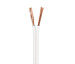 Cable para altavoz 2x0.75mm, Blanco polarizado 10m