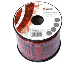 Cable para altavoz 2x1.5mm, Rojo-Negro 100m