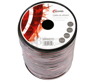 Cable para altavoz 2x4.0mm, Rojo-Negro 100m