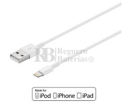 Cable USB-A 2.0 a Apple Lightning iPhone5/6/7, iPad4... 1 metro