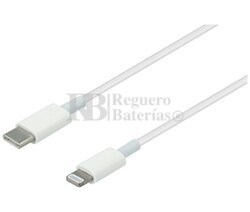 Cable USB-C a Lightning de carga rápida y datos para Apple