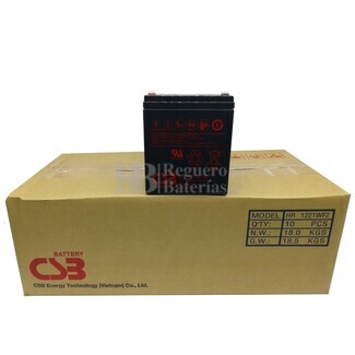 Caja Bateras de reemplazo CSB HR1221W para SAI 10U