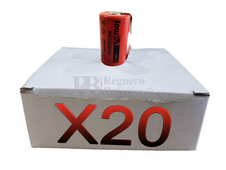Caja de 20 Bateras Recargables SubC 1.2 Voltios 3.800 mah con lengetas  
