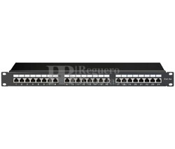  Caja de conexin RJ45 Cat.5e 24 puertos, negro
